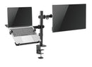 NÖRDIC Monitorarm och bärbar datorhållare monitor 17-32" 9kg bärbar 10-15,6" monitorfäste