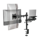 NÖRDIC Monitorarm och bärbar datorhållare monitor 17-32" 9kg bärbar 10-15,6" monitorfäste