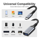 NÖRDIC OTG USB-C 3.1 till USB-A adapter aluminium 18cm USB-C OTG Kabel