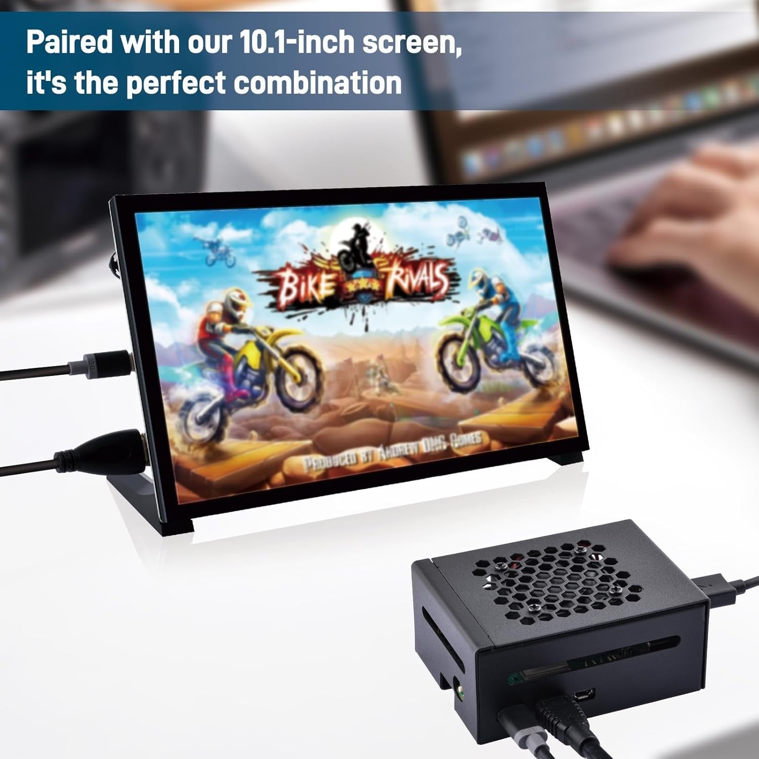 NÖRDIC Raspberry Pi 5-chassi med Pi5-officiell aktiv kylare, stöd för PCIe M.2 NVMe SSD