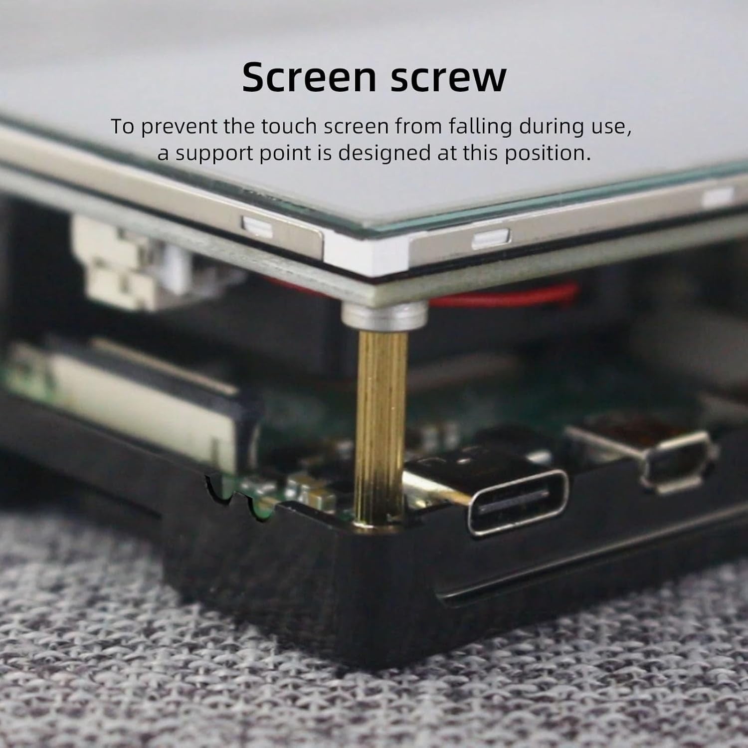 NÖRDIC 3,5" Pekskärm med Raspberry Pi 5-chassi, 480x320 TFT LCD-panel, 60Hz-skärm med minifläkt och heatsink