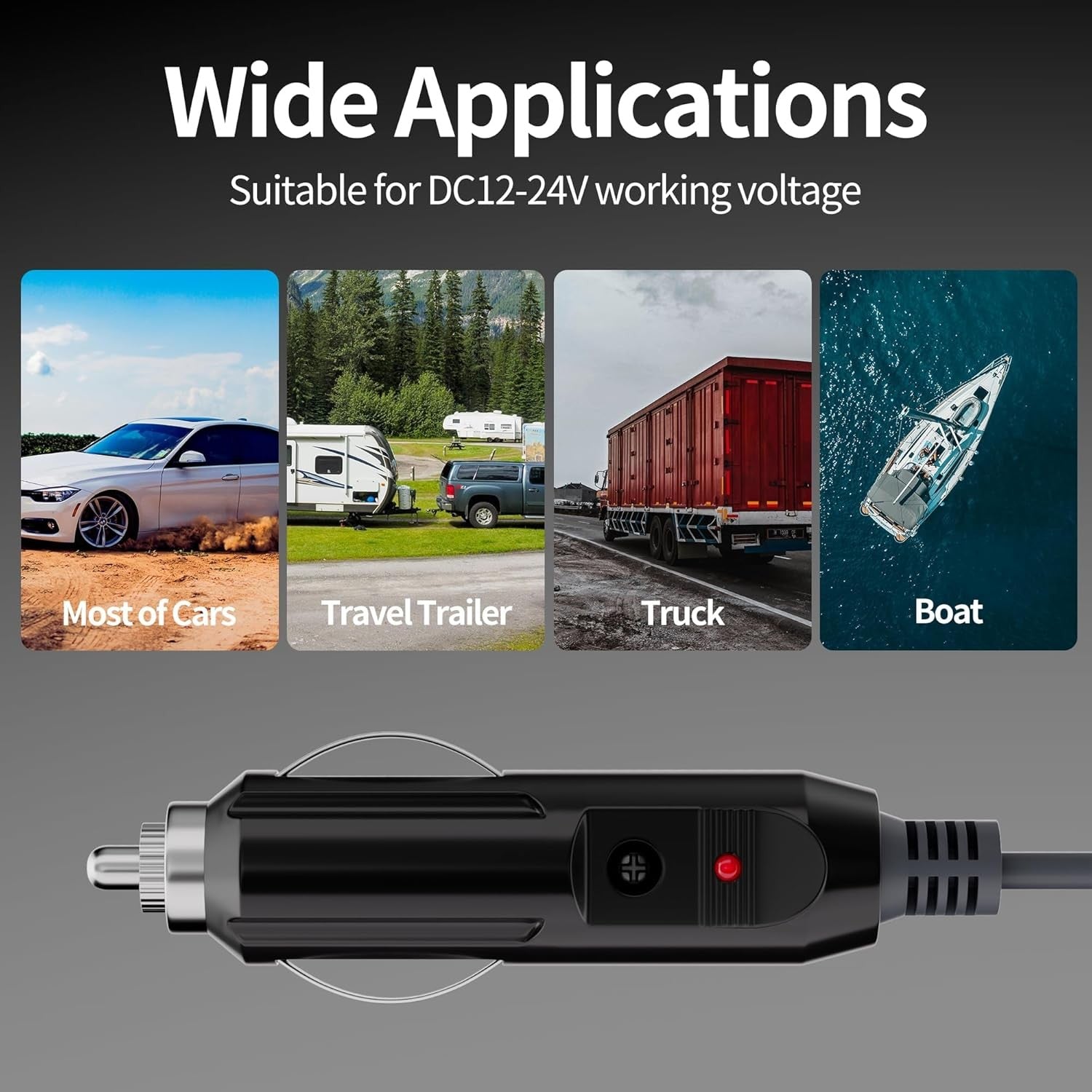 NÖRDIC Star Link Mini DC Power Cable Direct to Cigarette 12V-24V Charger 2m Waterproof