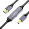 NÖRDIC USB 3.0 Aktiv Skrivarkabel - 15m USB A till USB B 3.0 Kompatibel med skrivare, konferenskamera, dockningsstation, hårddisk och mer