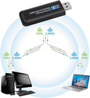 NÖRDIC WIFI6 Bluetooth 5.0 trådlös USB3.0 adapter Dual Band 2.4/5.8Ghz 1300Mbps