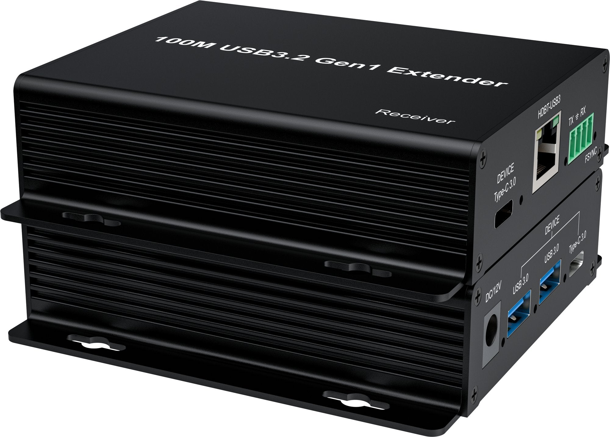 NÖRDIC USB 3.2 Förlängare 5Gbps 2xUSB-A + 2xUSB-C upp till 100m