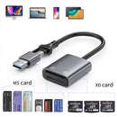 NÖRDIC USB-C/USB-A Kortläsare 2 Slot MS, xD UHS-I