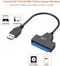 NÖRDIC USB-A till SATA adapter 2,5 SATA III HDD 5Gbps