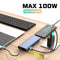 NÖRDIC USB-C 1 to 14 Docking station Tripple Display USB 1x10G 1xUSB 5G 100WPD