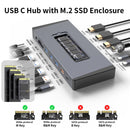 NÖRDIC USB-C 1 to 15 Docking Station Thunderbolt 4 Tripple Display 4K M.2 NVMe SSD