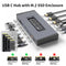 NÖRDIC USB-C 1 to 15 Docking Station Thunderbolt 4 Tripple Display 4K M.2 NVMe SSD