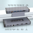 NÖRDIC USB-C 1 to 15 Docking Station Thunderbolt 4 Tripple Display 4K M.2 NVMe SSD