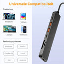 NÖRDIC USB-C 1 to 7 Docking Station 1xHDMI 4K60Hz 1xUSB-C PD 100W 3xUSB 10G 1xSD 1xMicroSD