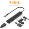 NÖRDIC USB-C 1 to 7 Docking Station 1xHDMI 4K60Hz 1xUSB-C PD 100W 3xUSB 10G 1xSD 1xMicroSD