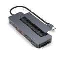 NÖRDIC USB-C 1 to 9 Docking Station 1xHDMI4K60Hz 1xUSB-C PD 100W, 3xUSB 3.2 10G 1xM.2 SSD NVMe