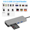 NÖRDIC USB-C 8ports Card Reader 1xSD3.0 1xMicroSD3.0  1xCF 3.0 1xMS3.0 1xXCD3.0 2xUSB-A 5G 1xUSB-C 15W