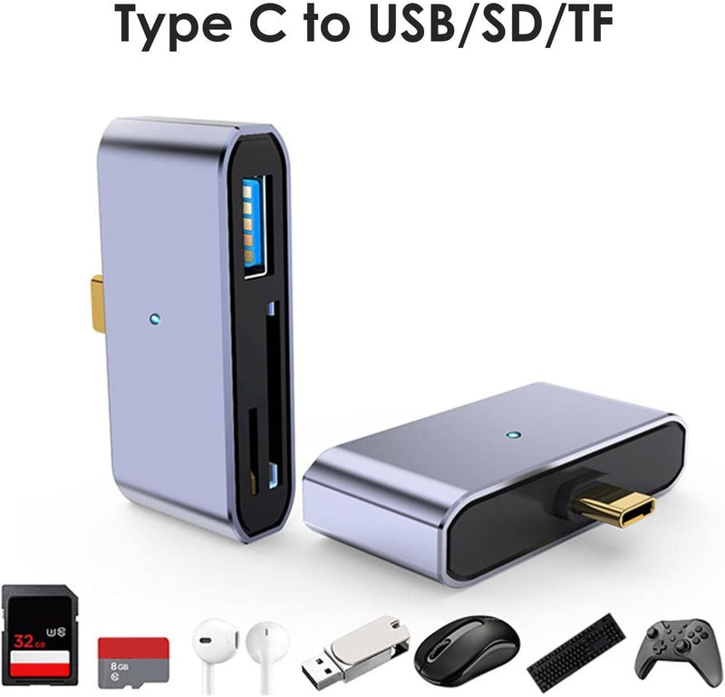 NÖRDIC USB-C kortläsare för SD MicroSD USB-A 3.1