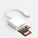 NÖRDIC USB-C Kortläsare 2 Slot SD, MicroSD UHS-I