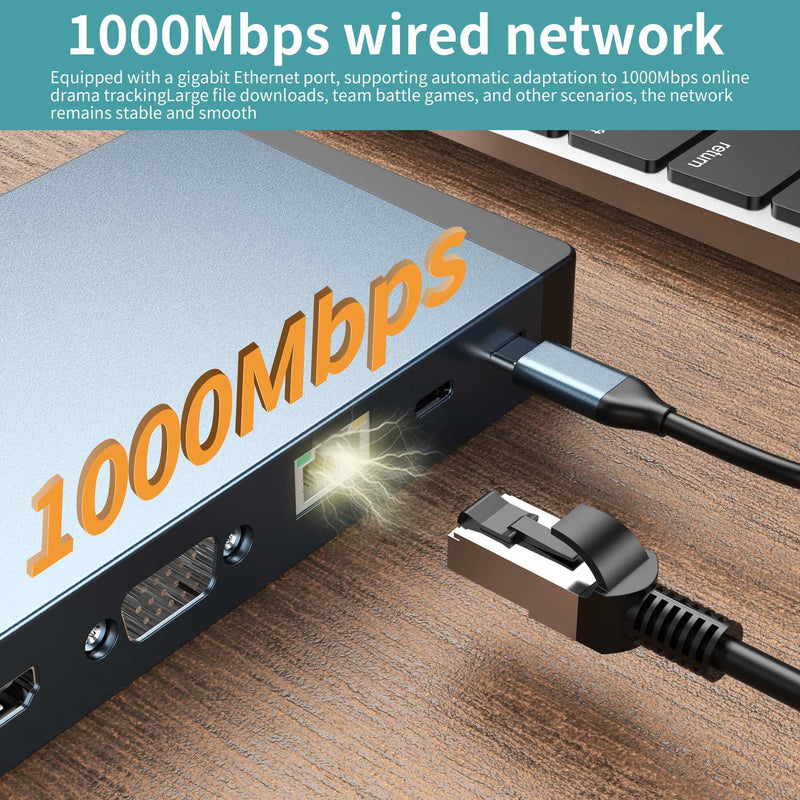 NÖRDIC USB-C Docking Station 1 to 18 upp to four display 3xUSB 10G 2xUSB 5G 1xGigaLAN