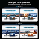 NÖRDIC USB-C Dockningstation 1 till 10 med 2xHDMI 4K60Hz 1xPD100W 1xRJ45 GigaLan 1xSD/MicroSD 2xUSB-A 1xUSB-C 1xAudio stöd  MacBook M1, M2, M3, och M4