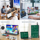 NÖRDIC USB-C & HDMI Bärbar LCD-skärm 15,6" 1920x1080p 60Hz
