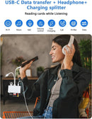 NÖRDIC USB-C/Lightning Kortläsare 5 Slot CF, SD, MicroSD, MS, XD 1xUSB-A 1xUSB-C UHS-I