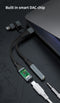 NÖRDIC USB-C+Lightning till Audio 3,5mm PD60W USB-C 15cm