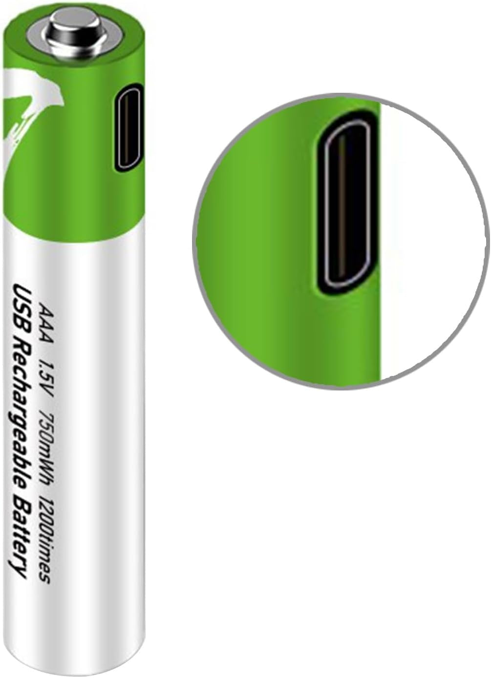 NÖRDIC USB-C Uppladdningsbara batterier 4-pack AAA/LR03