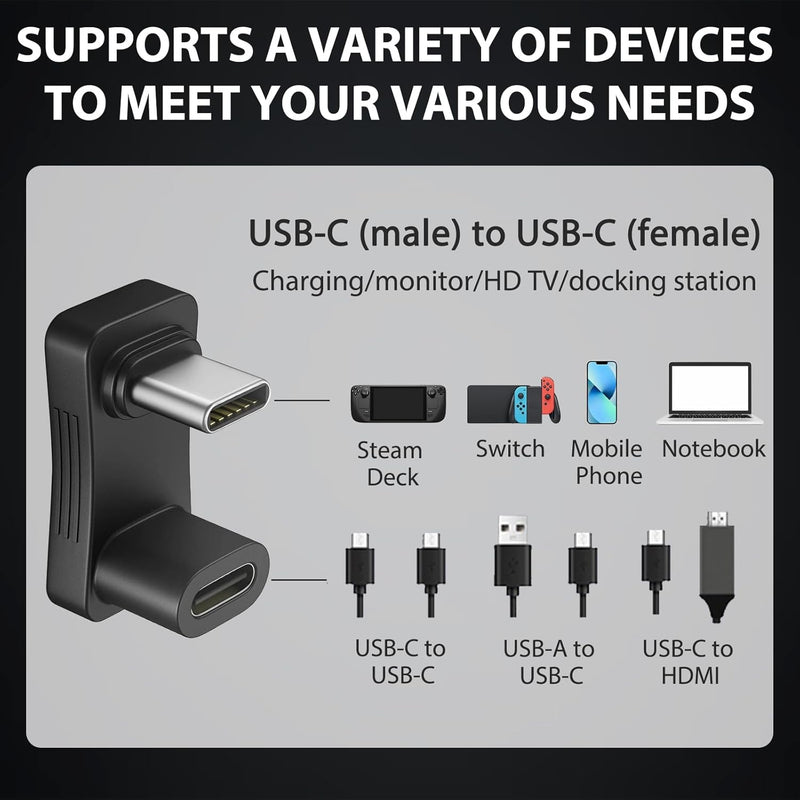 NÖRDIC USB-C U Adapter 10Gbps 4K60Hz för Steam Deck och Mobiler