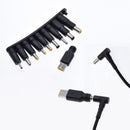 NÖRDIC USB‑C till DC‑strömkabel med 10st adaptrar 1.8m