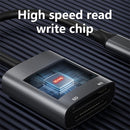 NÖRDIC USB-C Kortläsare 2 Slot SD, MS UHS-I