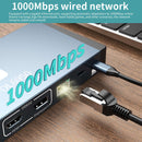 NÖRDIC USB-C docking station Display Link 1 to 17 Dual monitor 3xUSB 10G 2xUSB 5G 1xGigaLan