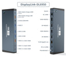 NÖRDIC USB-C docking station Display Link 1 to 17 Dual monitor 3xUSB 10G 2xUSB 5G 1xGigaLan
