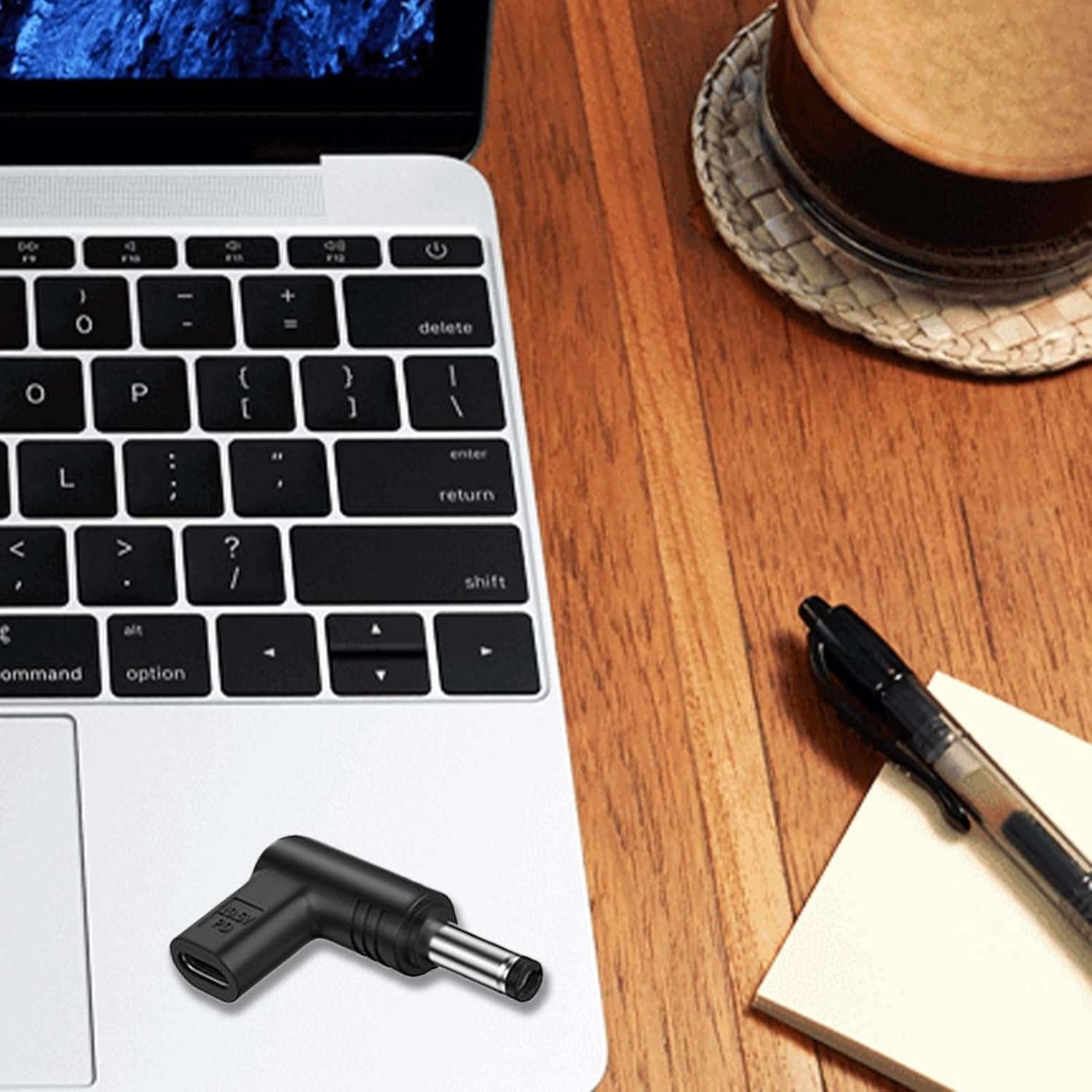NÖRDIC USB-C till DC 4.5x3.0mm adapter 100W 12-20V för DELL laptops