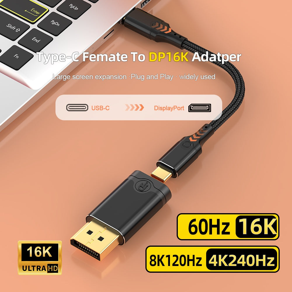NÖRDIC USB-C till DP adapter 16K