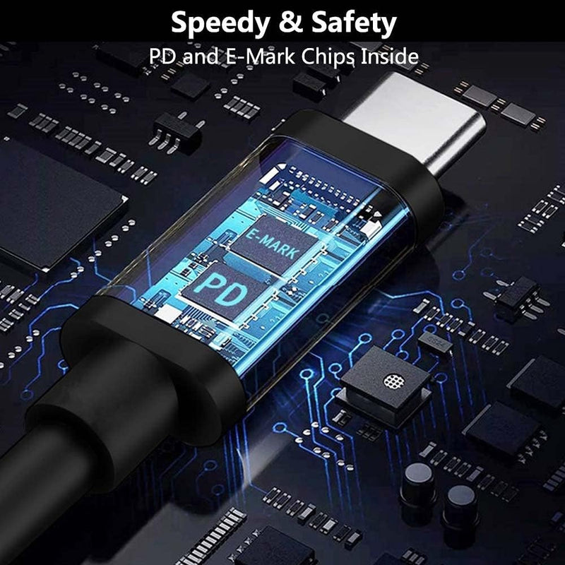 NÖRDIC USB-C till Lenovo Yellow Square kabel 65W 1,5m