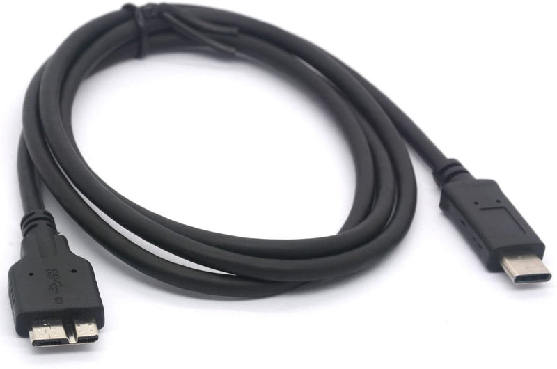 NÖRDIC USB C till USB Micro B kabel 2m, 3.2 Gen 1 för extern hårddisk