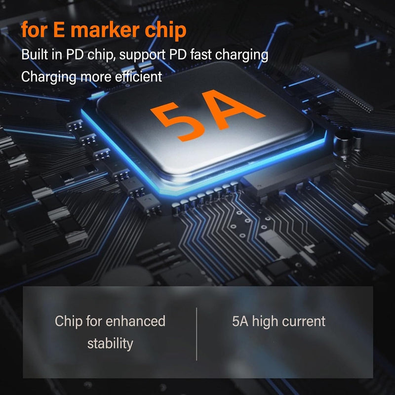 NÖRDIC USB-C till DC 4.5x3.0mm adapter 100W 12-20V för HP-laptops