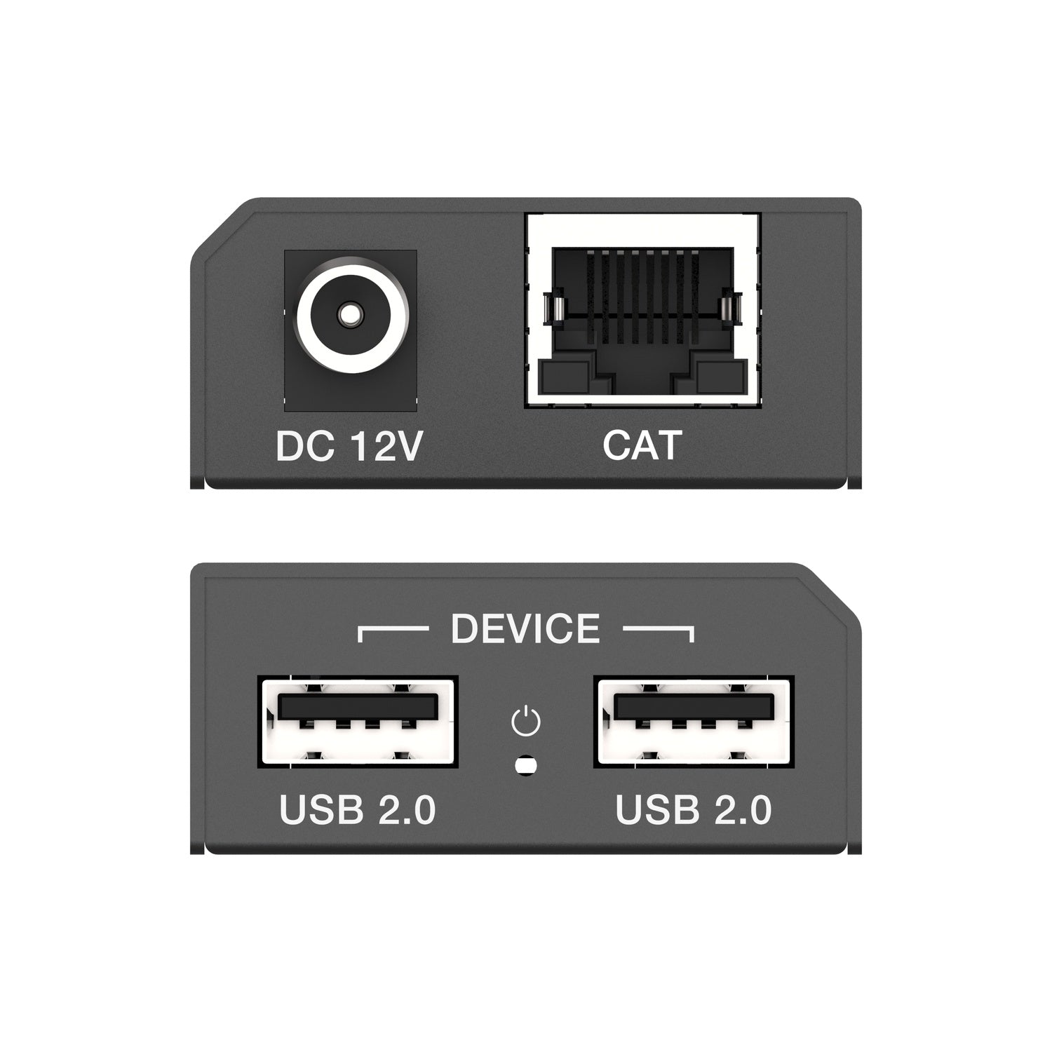NÖRDIC USB-Förlängning Splitter 1 till 2 CAT6 100m
