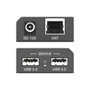 NÖRDIC USB-Förlängning Splitter 1 till 2 CAT6 100m