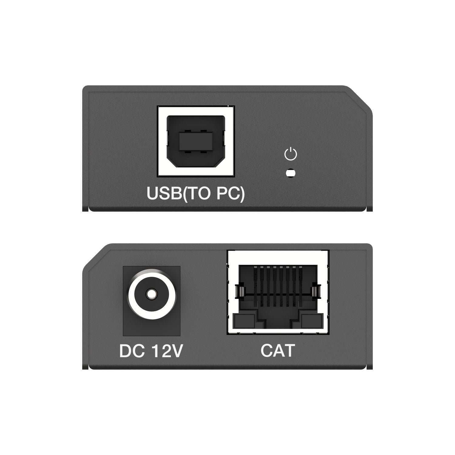 NÖRDIC USB-Förlängning Splitter 1 till 2 CAT6 100m