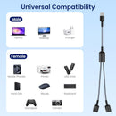 NÖRDIC USB Splitter USB-A to 2xUSB-C