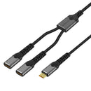 NÖRDIC USB adapter USB-C till 2xUSB-C PD140W