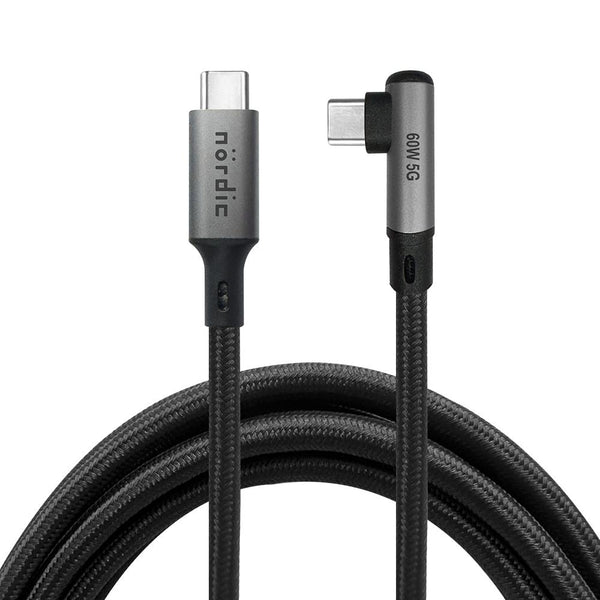 NÖRDIC VR Link kabel 5m USB3.2 Gen1 USB-C till C 5Gbps 3A snabb laddning Quest 2 Super Speed USB Link Cable Svart