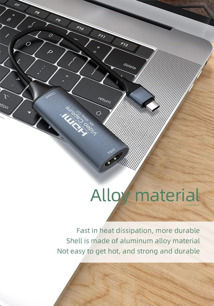 NÖRDIC Videoinspelningskort USB-C 4K30Hz USB3.0