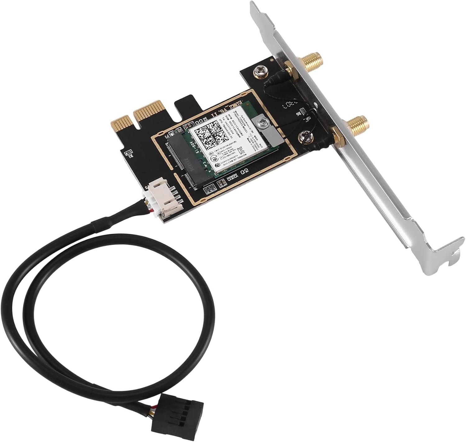 NÖRDIC WiFi 7 PCIe x1 trådlöst nätverkskort med Intel BE200-chipset, 8800 Mbps, Bluetooth 5.4