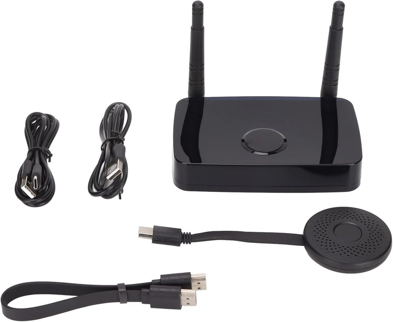 NÖRDIC Trådlöst HD 1080P Multimedia Interface Sändare och Mottagare Kit, Stöd för 5G och 2.4G Dual Band WiFi