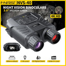 NVS-40 Kikare 4K HD med mörkerseende 6x digital zoom 300m jakt camping kikarsikte klocka observera objekt