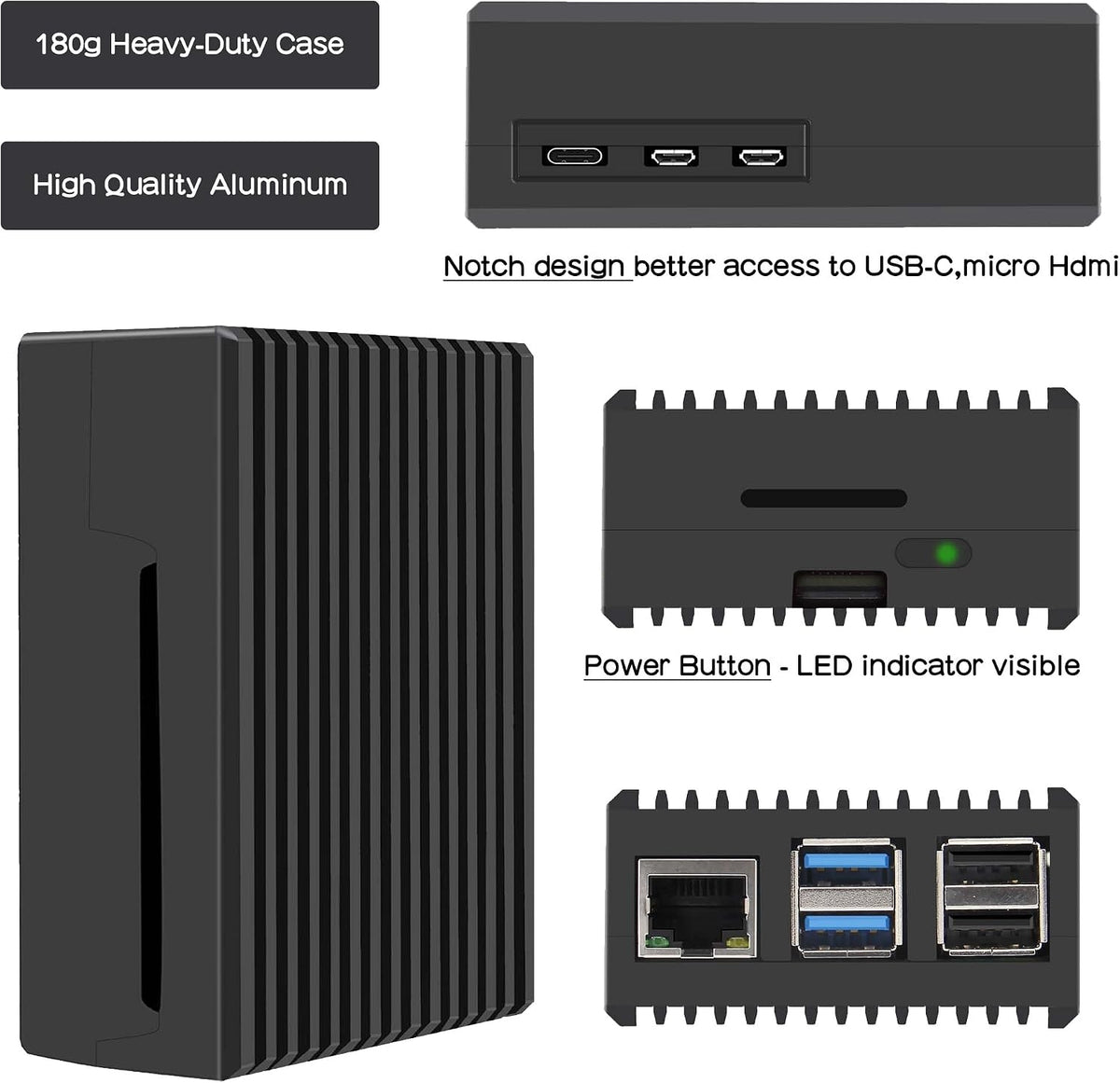 Raspberry Pi 5 Case for Raspberry Pi 5