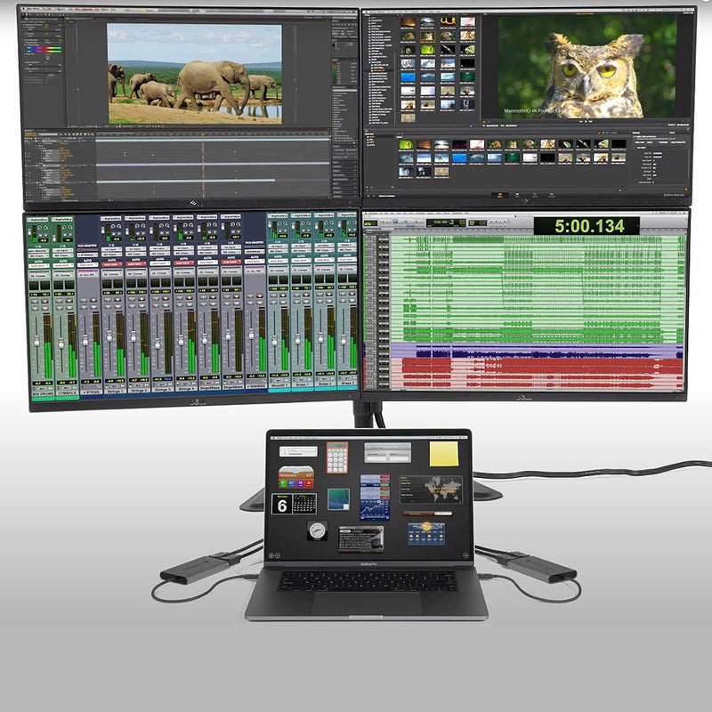 Sonnet Thunderbolt 3 Dual DisplayPort 4k60Hz Adapter