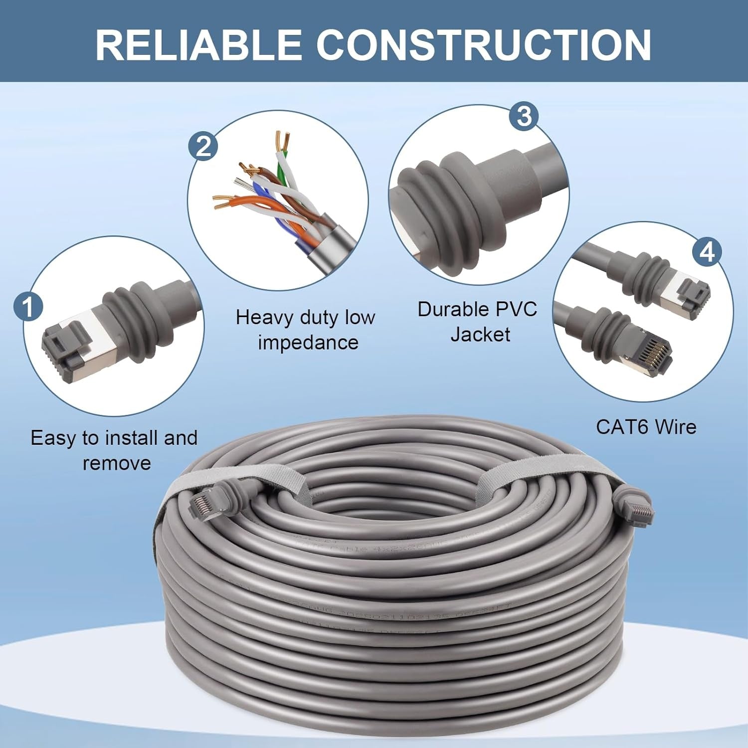 Starlink 40m Gen 3 Cable Cat6 RJ45 koppar IP67 vattentät satellit High Speed Standard V3 kabel